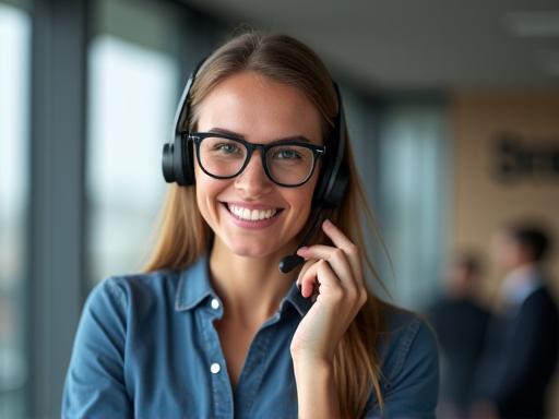 A friendly team member offering after-sales support.